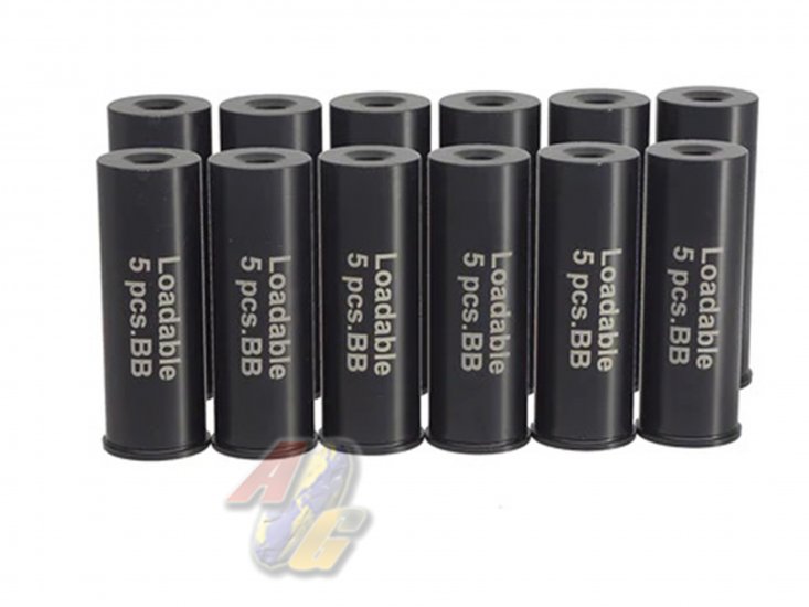 APS 5rds Cartridge Shotshell Pack For APS Striker 12 Toy Gas Shotgun ( MK II ) - Click Image to Close