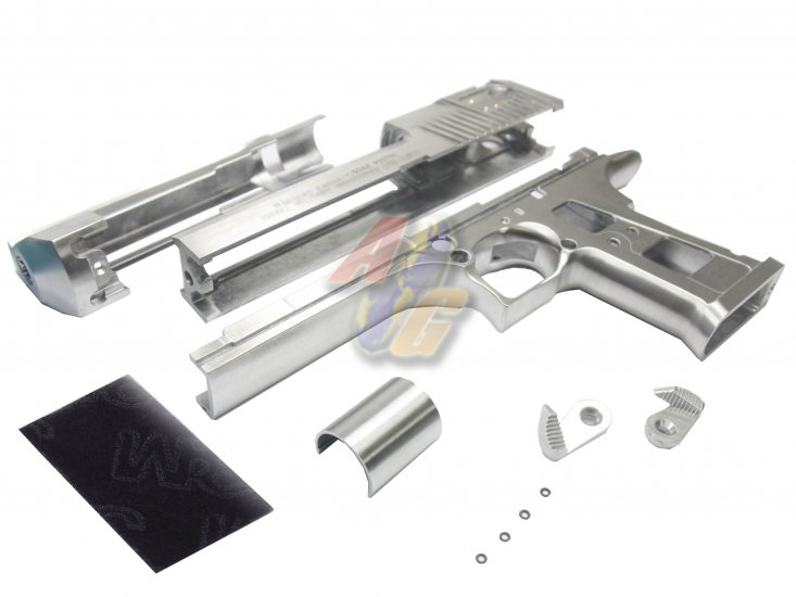 --Out of Stock--Guarder Aluminum Slide & Frame For Marui DE .50 Series GBB ( Chrome ) - Click Image to Close