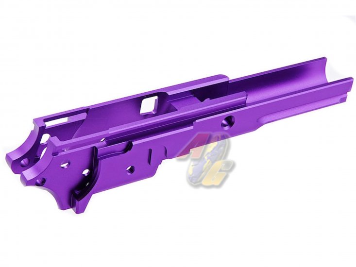 5KU CNC Aluminum Middle Frame For Tokyo Marui Hi-Capa Series GBB ( Type 3/ Purple ) - Click Image to Close