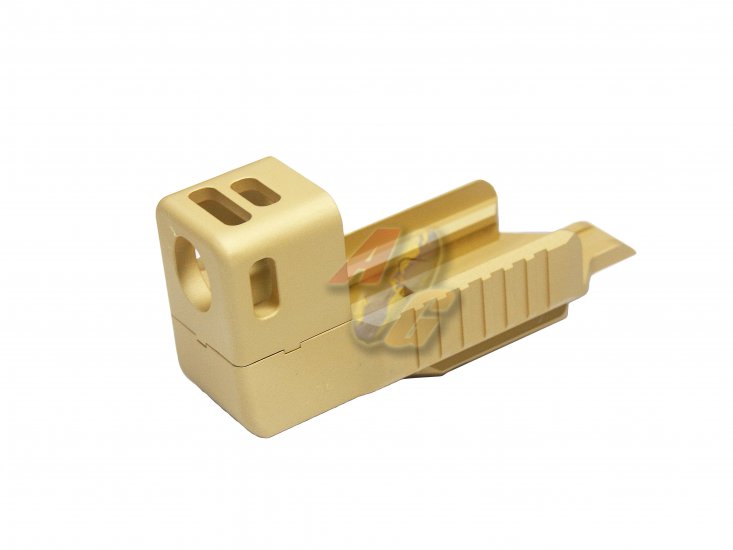--Out of Stock--Pro-Arms DHD Compensator For G17/ G18C/ G22 Series GBB ( Golden ) - Click Image to Close