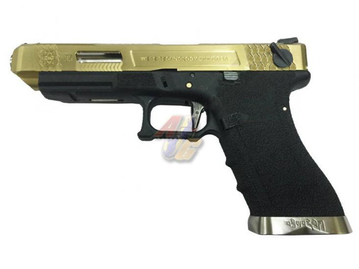 WE G35 WET GBB( Gold, Metal Slide, BK Frame ) - Click Image to Close