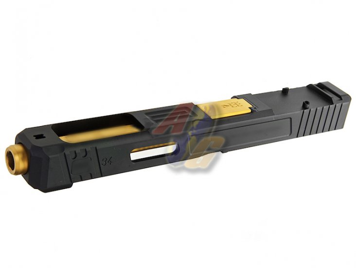 --Out of Stock--GunsModify S Style Model 34 RMR Aluminum Slide Set For Tokyo Marui H17/ H18C GBB ( Steel Gold Barrel ) - Click Image to Close