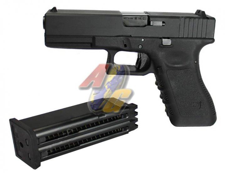 WE Double Barrel G17 GBB ( BK ) - Click Image to Close