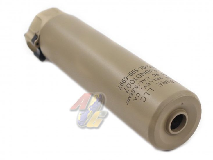 BJ Tac SOCOM556 RC1 Stainless Steel Dummy Silencer ( Dark Earth ) - Click Image to Close