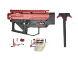APS Milled M4 Receiver with PEW Inscription ( Red/ Black )