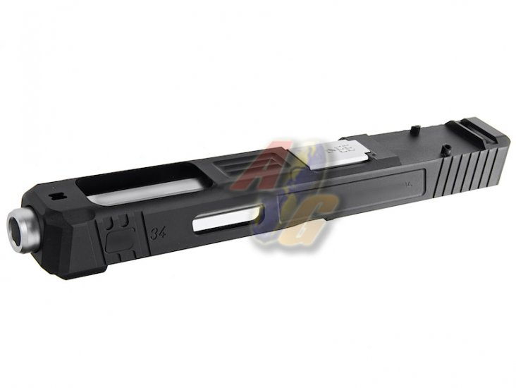 --Out of Stock--GunsModify S Style Model 34 RMR Aluminum Slide Set For Tokyo Marui H17/ H18C GBB ( Steel Silver Barrel ) - Click Image to Close