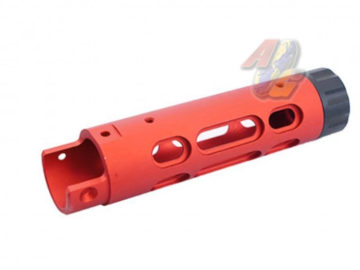 5KU CNC Aluminum Outer Barrel For Action Army AAP-01 GBB ( Type B/ Red ) - Click Image to Close