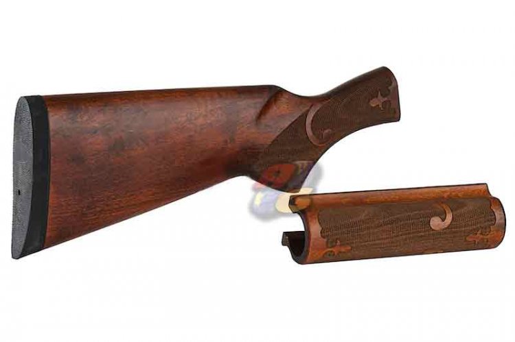 --Out of Stock--CAW Wood Stock For Tokyo Marui M870 Shotgun ( Old Type A ) - Click Image to Close