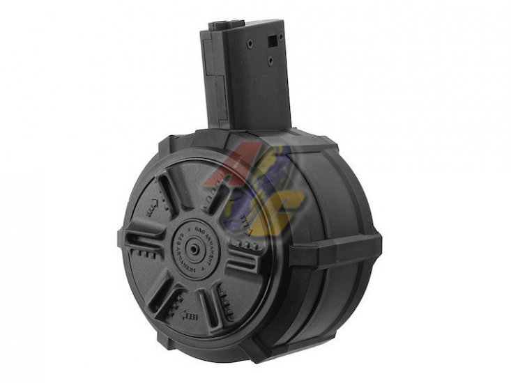 G&G 2300rds Auto Winding Drum Magazine For M4/ M16 Series AEG - Click Image to Close