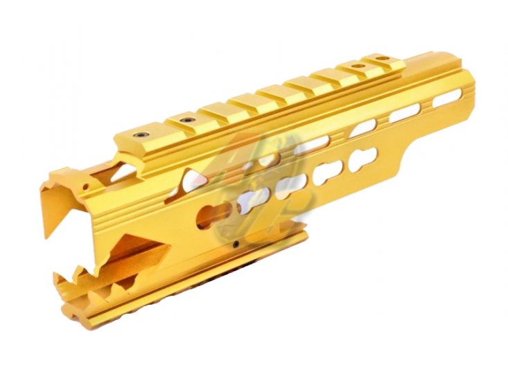 SLONG CNC KeyMod Kit For Tokyo Marui, WE, KJ G17/ G19 Series GBB ( Gold/ SG04-3G ) - Click Image to Close