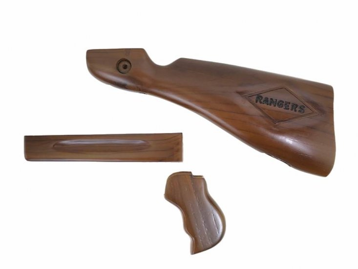 --Out of Stock--V-Tech M1A1 Wood Stock Kit For Cybergun/ WE M1A1 GBB ( Rangers ) - Click Image to Close