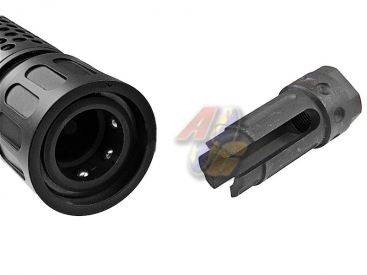 --Out of Stock--GK Tactical KAC QDC/ CQB Suppressor with Flash Hider ( BK/ 14mm- ) - Click Image to Close