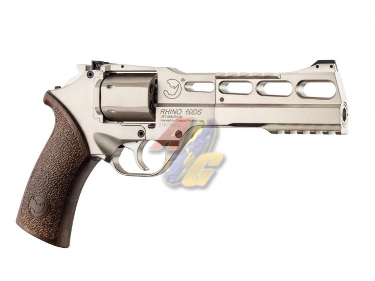 BO Chiappa Rhino 60DS .357 Magnum Co2 Revolver ( Silver ) - Click Image to Close