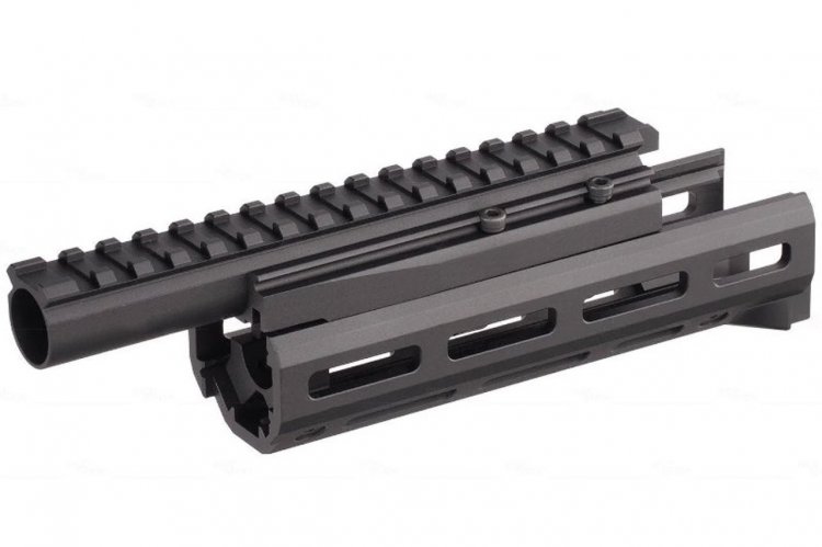 Hephaestus AK 6.5" M-Lok Handguard Rail Set with Railed Gas Tube For GHK/ LCT AK Series Airsoft Rifle ( Type III Hard-Coat Anodized ) - Click Image to Close