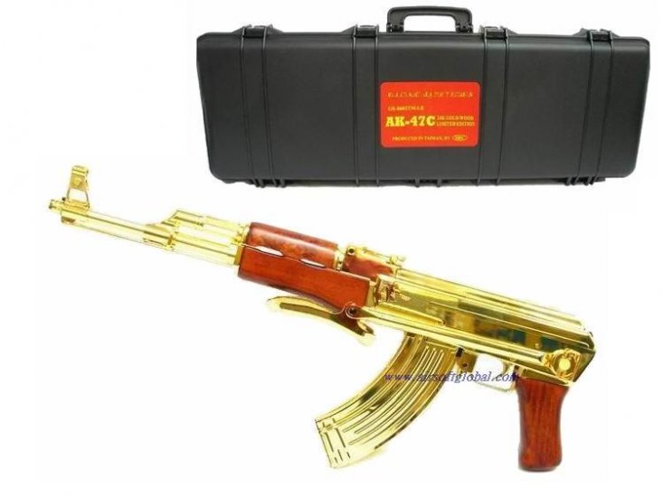 --Out of Stock--SRC AK-47S 24K Limited Edition ( With Battery ) - Click Image to Close