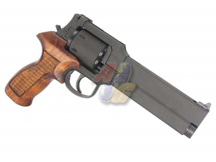 --Out of Stock--Marushin Mateba Revolver 6mm X-Cartridge Series with Wooden Grip ( BK, Heavy Weight ) - Click Image to Close