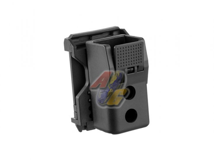 APS Lockable Magazine Pouch For Airsoft 9mm/ .40 Magazine ( Single / Black ) - Click Image to Close