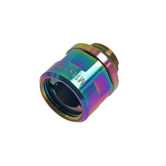 COWCOW Technology A01 Stainless Steel Silencer Adaptor ( Rainbow ) - Click Image to Close