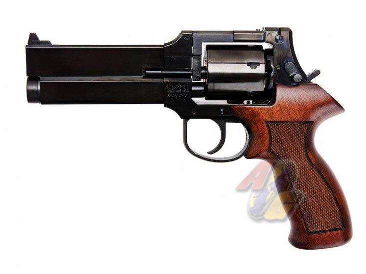 --Out of Stock--Marushin Mateba 5 inch Gas Revolver ( W Deep Black, Wood Grip ) - Click Image to Close