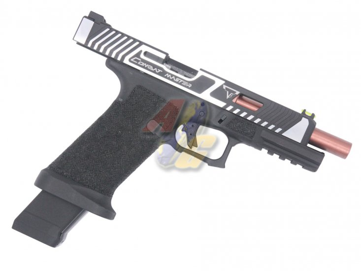 EMG TTI Combat Master G34 GBB with OMEGA Frame ( BK/ SV, Top Gas Version ) ( by APS ) - Click Image to Close