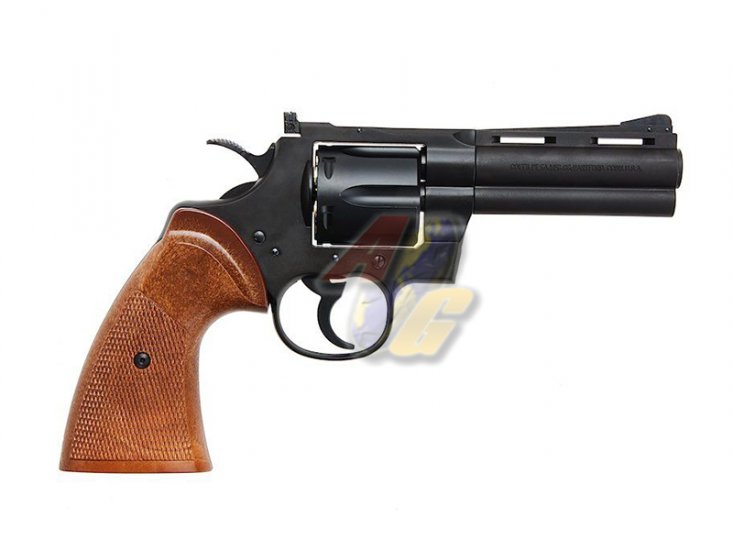 Tanaka Python 357 R-Model 4 Inch Heavy Weight Gas Revolver ( Black ) - Click Image to Close