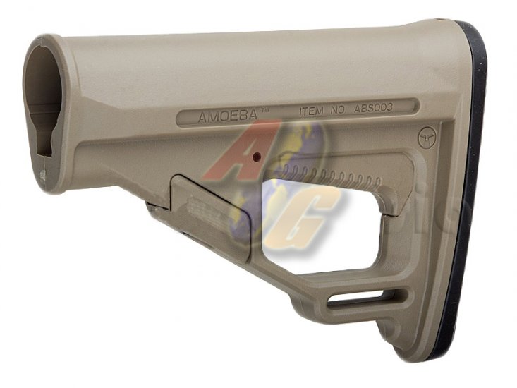 ARES Amoeba Pro Retractable Buttstock For ARES Amoeba M4 Series AEG ( Dark Earth ) - Click Image to Close