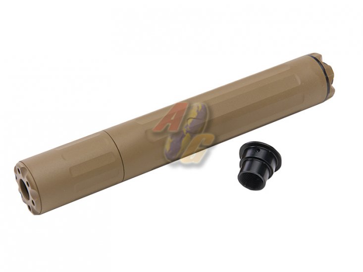 --Out of Stock--SOULARMS SF R9-Style Mock-Up Silencer ( 14mm CCW, Tan ) - Click Image to Close