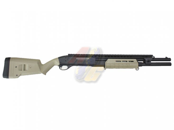 --Out of Stock--CYMA M870 M-Style KeyMod Tactical Air-Cocking Shotgun ( DE ) - Click Image to Close