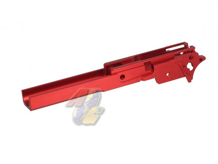 5KU CNC Aluminum 4.3 Middle Frame For Tokyo Marui Hi-Capa Series GBB ( Type 1/ Red ) - Click Image to Close
