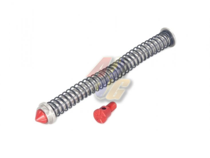 Airsoft Artisan G17 Modular Stainless Steel 120% Recoil Spring Guide ( Red ) - Click Image to Close