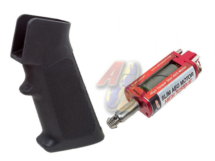 --Out of Stock--ARES M4 Slim Pistol Grip with High Torque Slim AEG Motor ( Black ) - Click Image to Close
