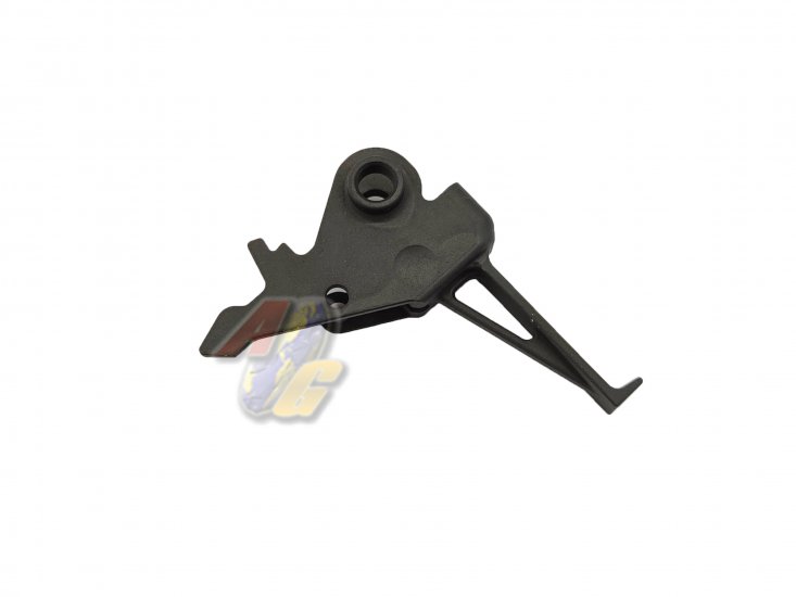 BOW MASTER CNC Steel Flat Trigger For Umarex/ VFC MP5 Series GBB ( Type B/ 3 Burst ) - Click Image to Close