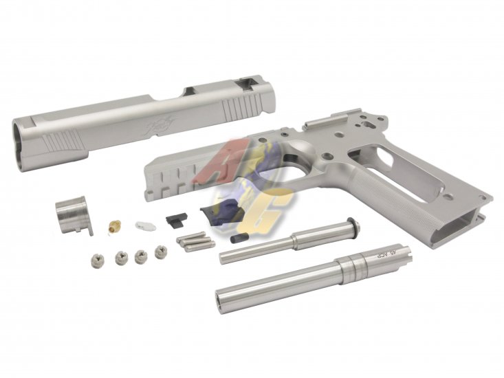 Mafioso Airsoft KIM 1911 TLE/R II Full Stainless Steel Slide and Frame Kits - Click Image to Close