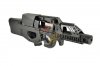 --Out of Stock--CYMA P90 SMG AEG Rifle with Quad Rail Handguard ( Black )
