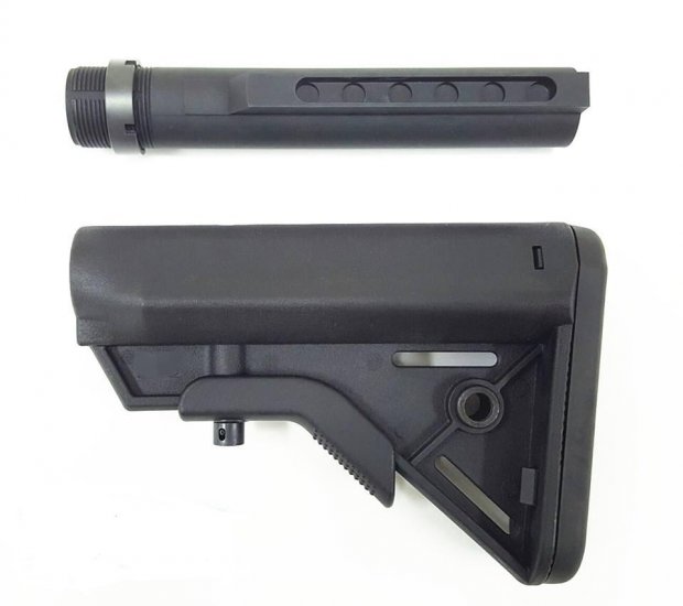 --Out of Stock--Angry Gun M4 SOPMOD Stock with CNC 6 Position Buffer Tube ( PTW ) - Click Image to Close