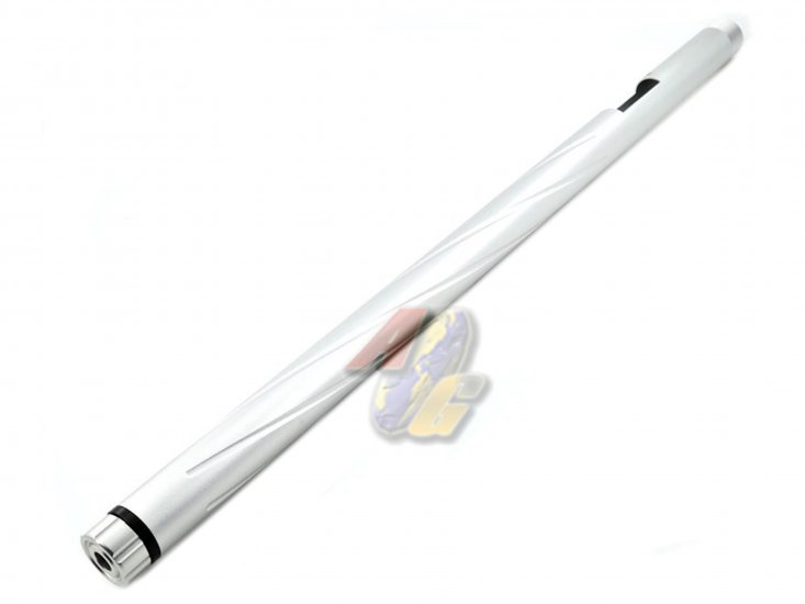 SLONG Aluminum Outer Barrel For Tokyo Marui VSR-10 with 430mm Inner Barrel ( Silver ) - Click Image to Close