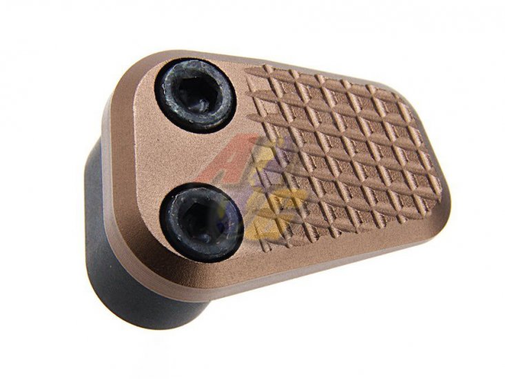 Revanchist Airsoft Aluminum Mag Release For Tokyo Marui M4 Series GBB ( MWS ) ( Tan ) - Click Image to Close