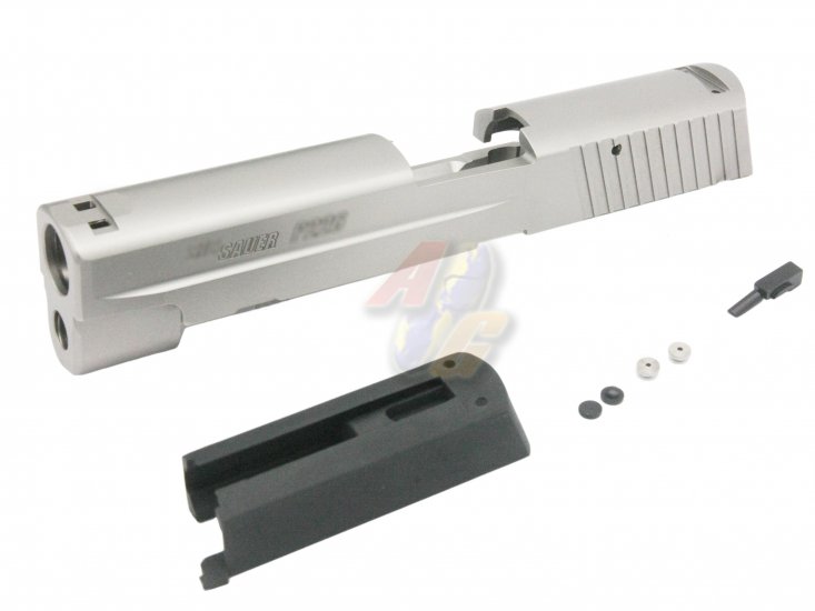 Guarder CNC Stainless Slide Set For Tokyo Marui P226/ E2 GBB ( Silver/ Late Ver. Marking ) - Click Image to Close