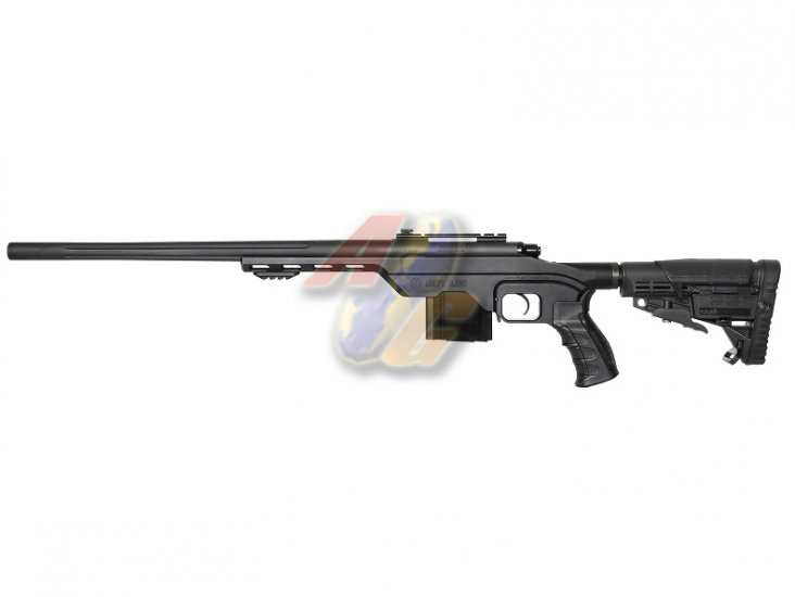 King Arms MDT LSS Tactical Gas Sniper ( Black ) - Click Image to Close