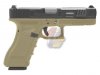 --Out of Stock--King Arms CNC Aluminium Custom II GBB Pistol ( Black/ Tan )