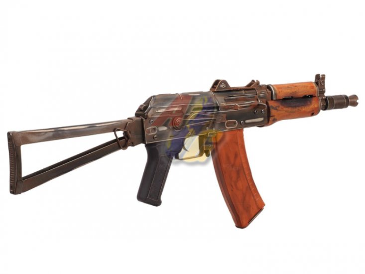 APS Real Wood AK 74U AEG ( Battle Worn Version ) - Click Image to Close