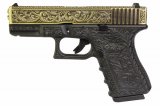 --Out of Stock--WE H19 GBB Pistol ( Golden Slide/ Ivory Frame )