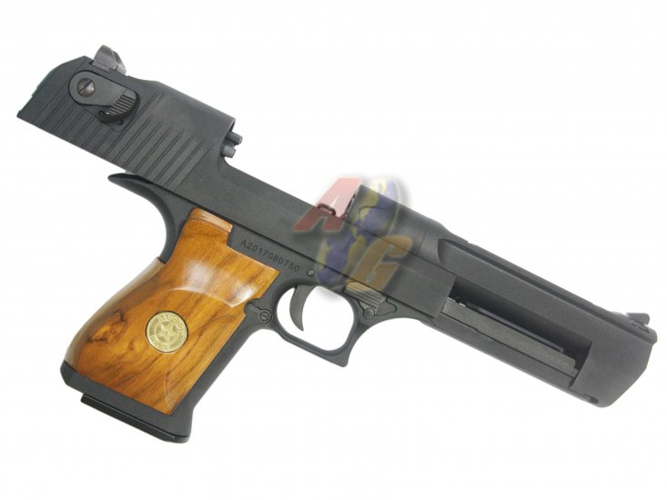 AG Custom Cybergun/ WE Desert Eagle with Wood Grip ( BK ) - Click Image to Close