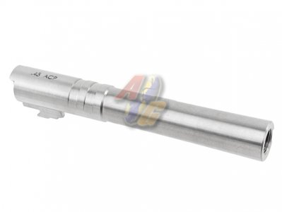 --Out of Stock--COWCOW Technology OB1 Stainless Steel Threaded 5.1 Outer Barrel ( .45 Marking/ Silver )