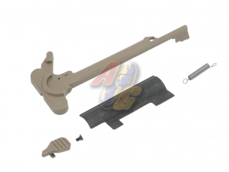 G&P Plastic M4 Charging Handle and Bolt Stop Set ( Sand ) - Click Image to Close