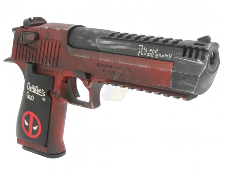 --Out of Stock--AG Custom Cybergun/ WE Desert Eagle .50 AE Dead Pool Style Custom - Click Image to Close