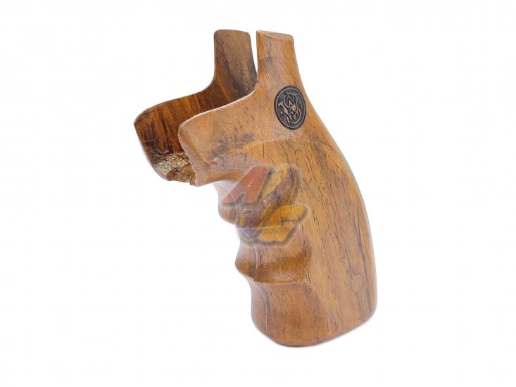 KIMPOI SHOP Carved Wood Grip For WG/ GUN Heaven 731, M36 Co2 Revolver ( Type B ) - Click Image to Close