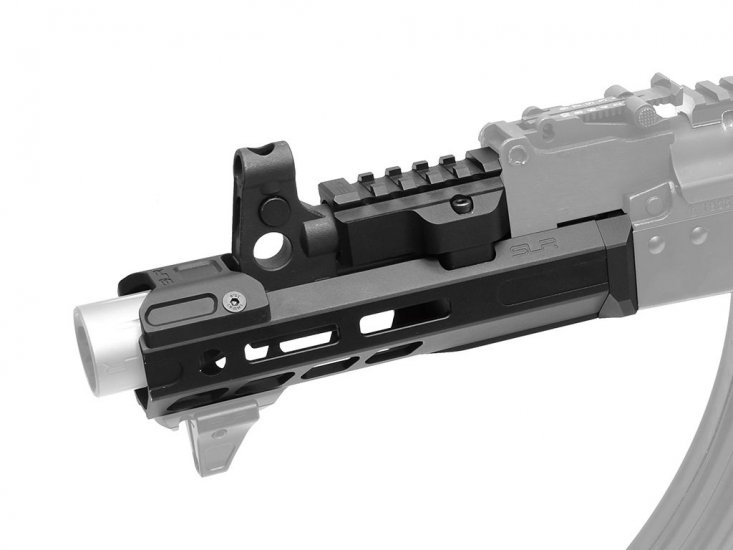 SLR Airsoftworks 6.5" Light M-Lok EXT Extended Rail Conversion Kit Set For Tokyo Marui AKM GBB ( Black ) ( by DYTAC ) - Click Image to Close