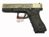 --Out of Stock--WE H17 with LED Gun Case ( Golden Slide/ Ivory Frame )