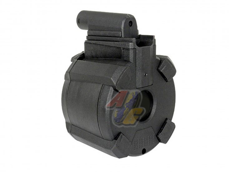 AGT M870 1200rds Electric Magazine Drum For Tokyo Marui System Gas/ Air-Cocking Shotgun - Click Image to Close